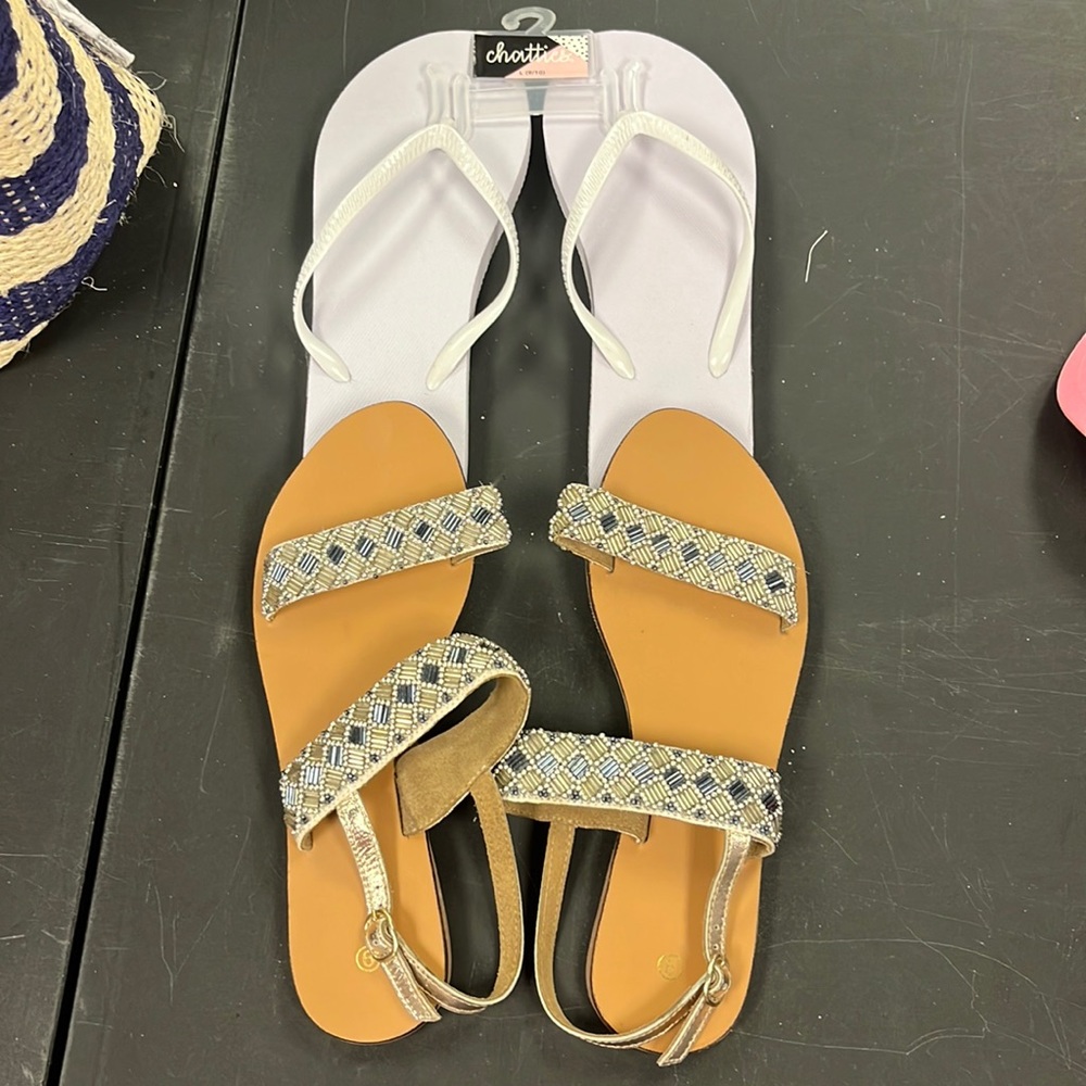 9-2 pair new Sandals flip flops summer